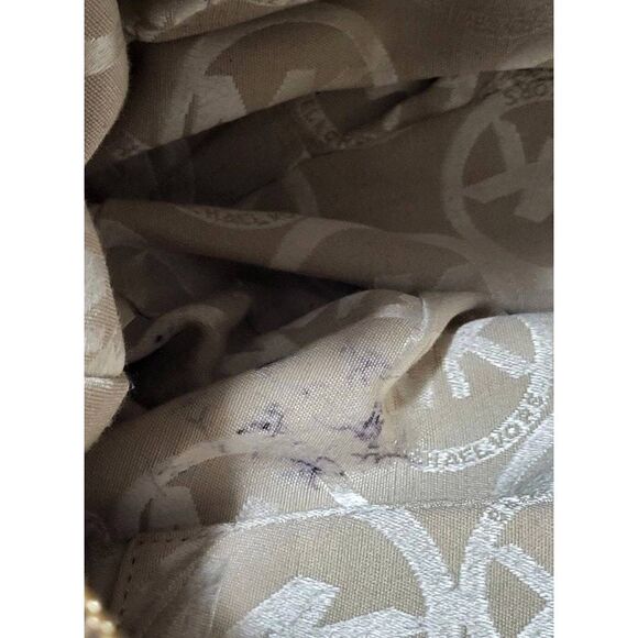 MICHAEL Michael's Kors Fulton Brown Pebbled Leather Shoulder Hobo Bag Purse - Picture 11 of 12